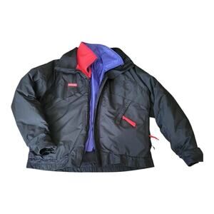 Columbia Vintage 3 in 1 Reversible Down Men Jacket Rare Model Limited E Size L